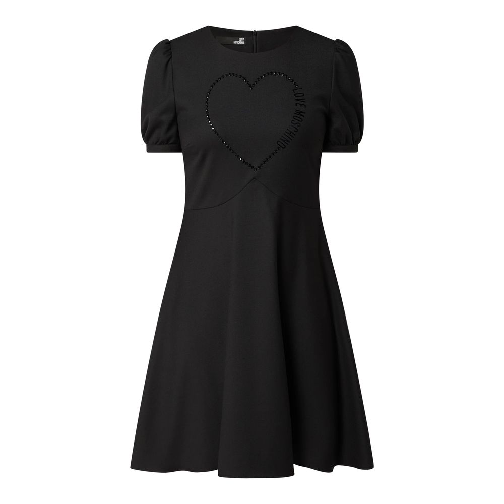 Love Moschino Schwarzes Polyester Frauenkleid