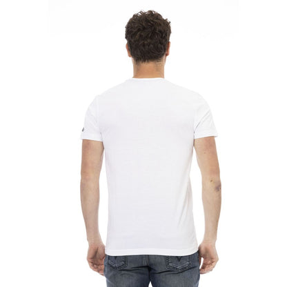 Trussardi Action T-Shirt für Männer aus weißer Baumwolle