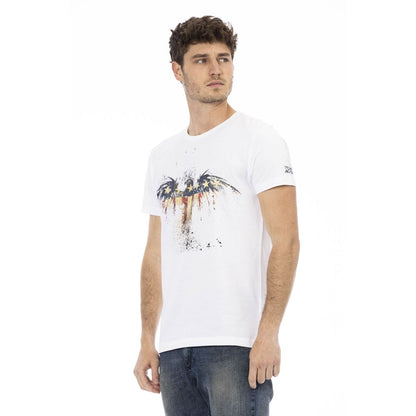 Trussardi Action Weißes Baumwolle Männer T-Shirt