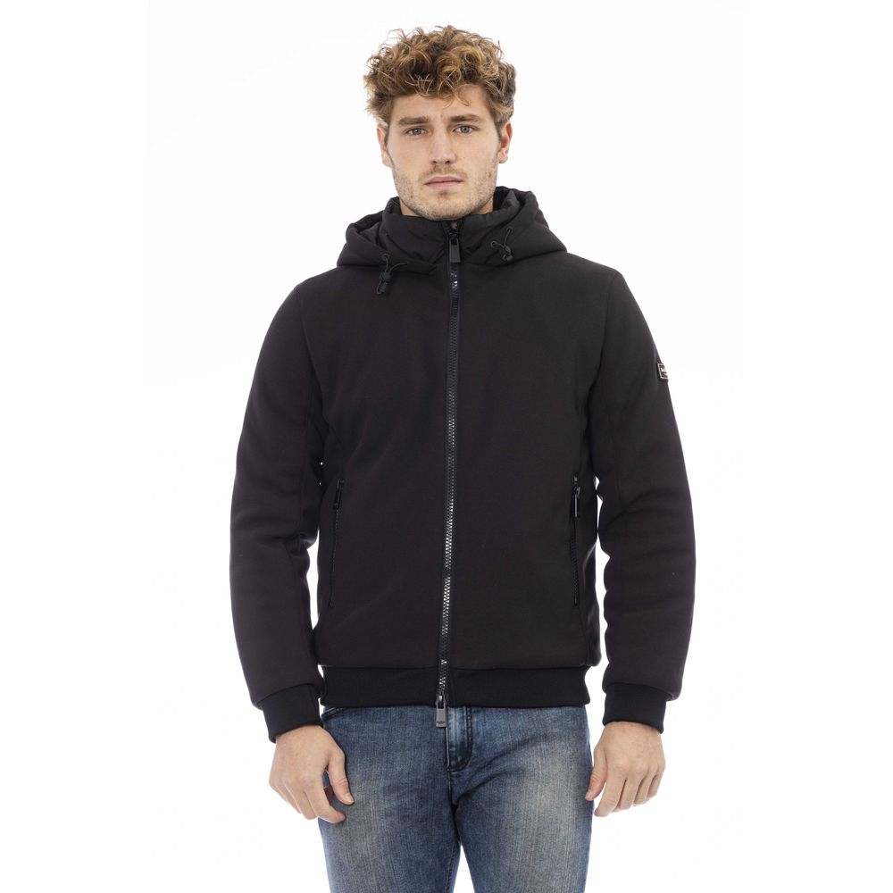 Baldinini Trend Schwarze Polyester Herren Jacke