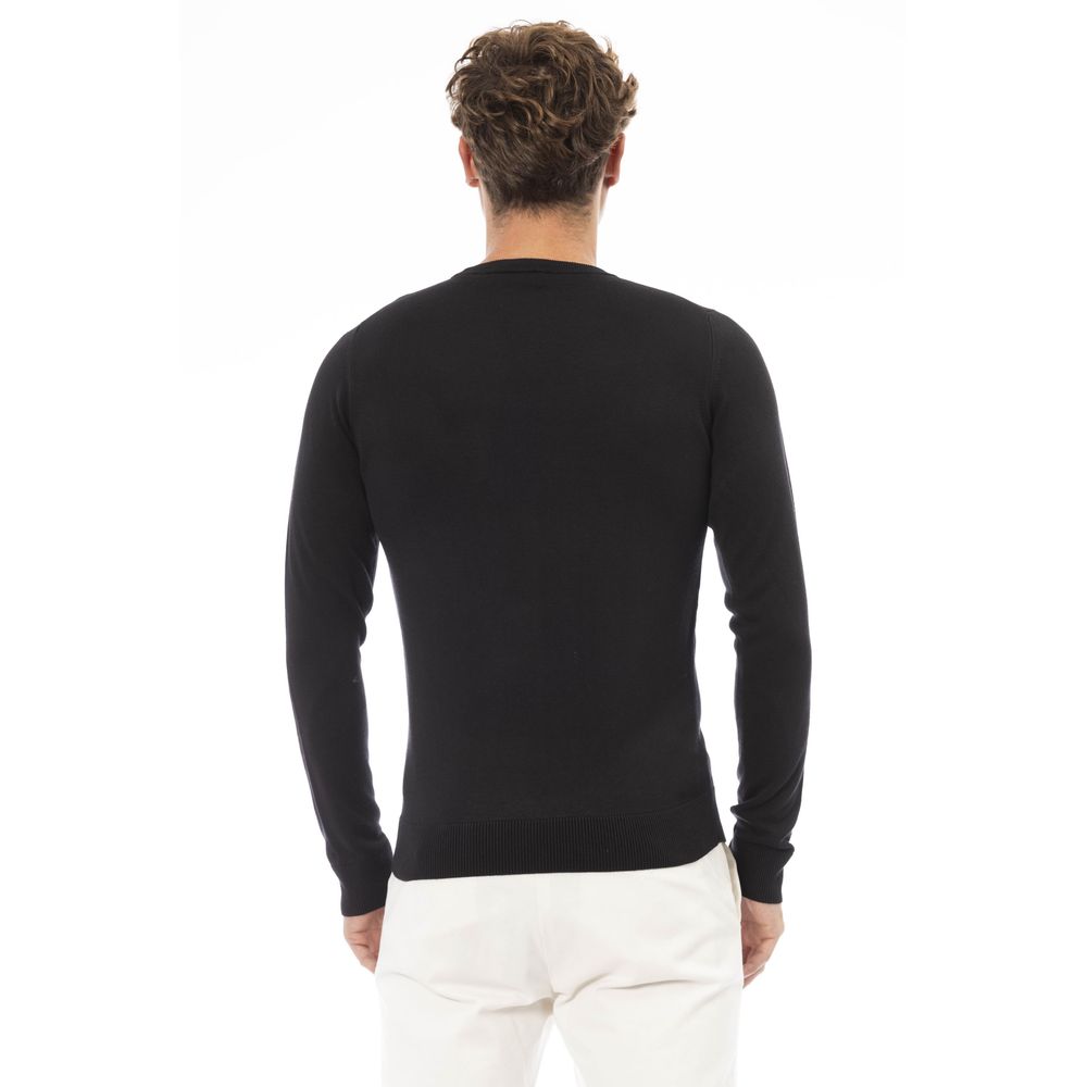 Baldinini Trend Schwarzer Modal-Pullover für Männer