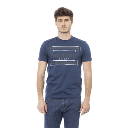 Baldinini Trend Blau Baumwolle Männer T-Shirt