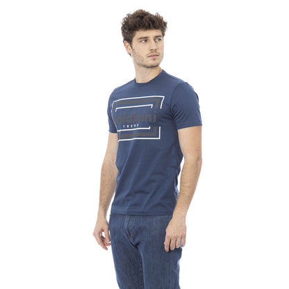 Baldinini Trend Blau Baumwolle Männer T-Shirt