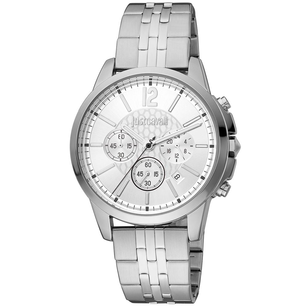 Just Cavalli Silberne Herrenuhr