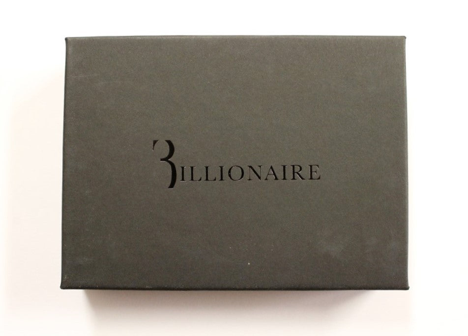 Billionaire Italian Couture Elegante Brieftasche für Männer aus Leder in Braun