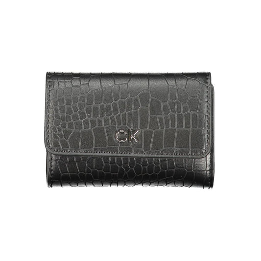 Calvin Klein Schwarzes Polyester Portemonnaie