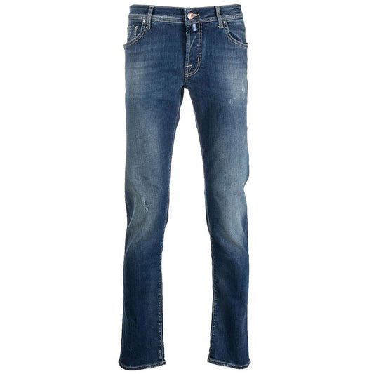 Jacob Cohen Blaue Baumwolljeans & Hose