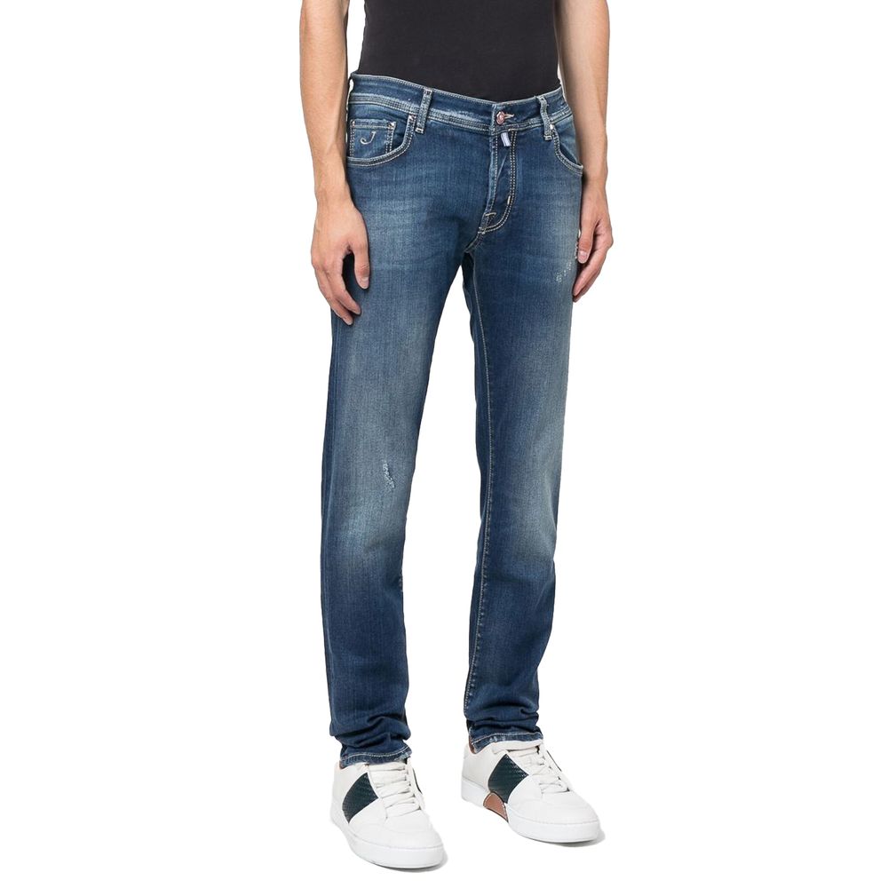 Jacob Cohen Blaue Baumwolljeans & Hose