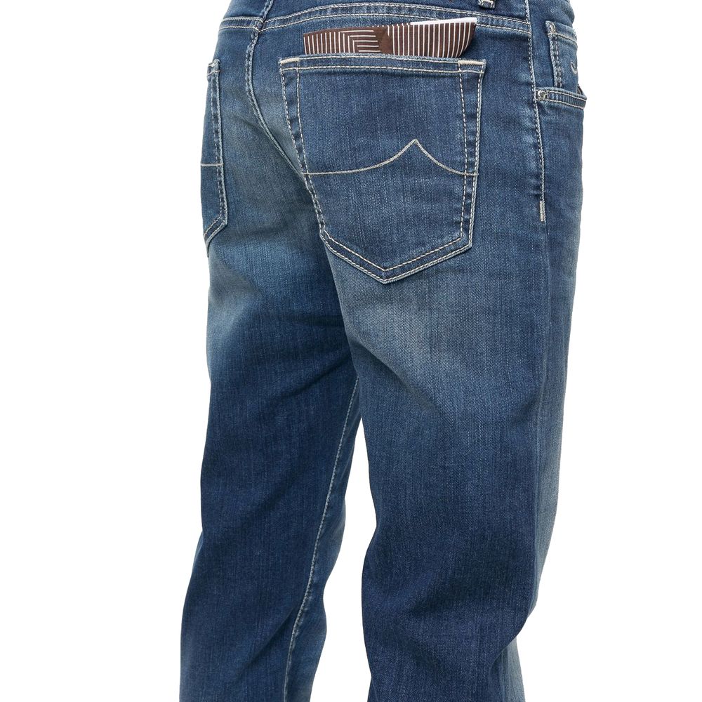 Jacob Cohen Blaue Baumwolljeans & Hose