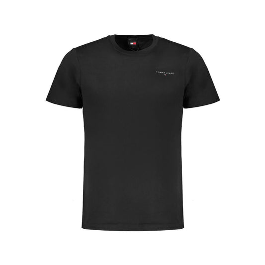 Tommy Hilfiger Schwarzes Baumwolle Männer T-Shirt