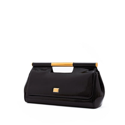 Dolce & Gabbana Schwarze Lederhandtasche