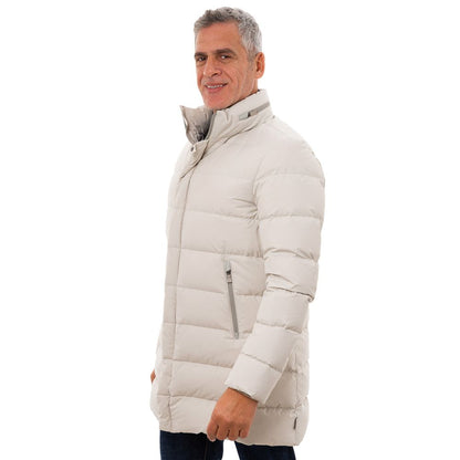 Herno Beigefarbene Polyesterjacke