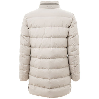 Herno Beigefarbene Polyesterjacke