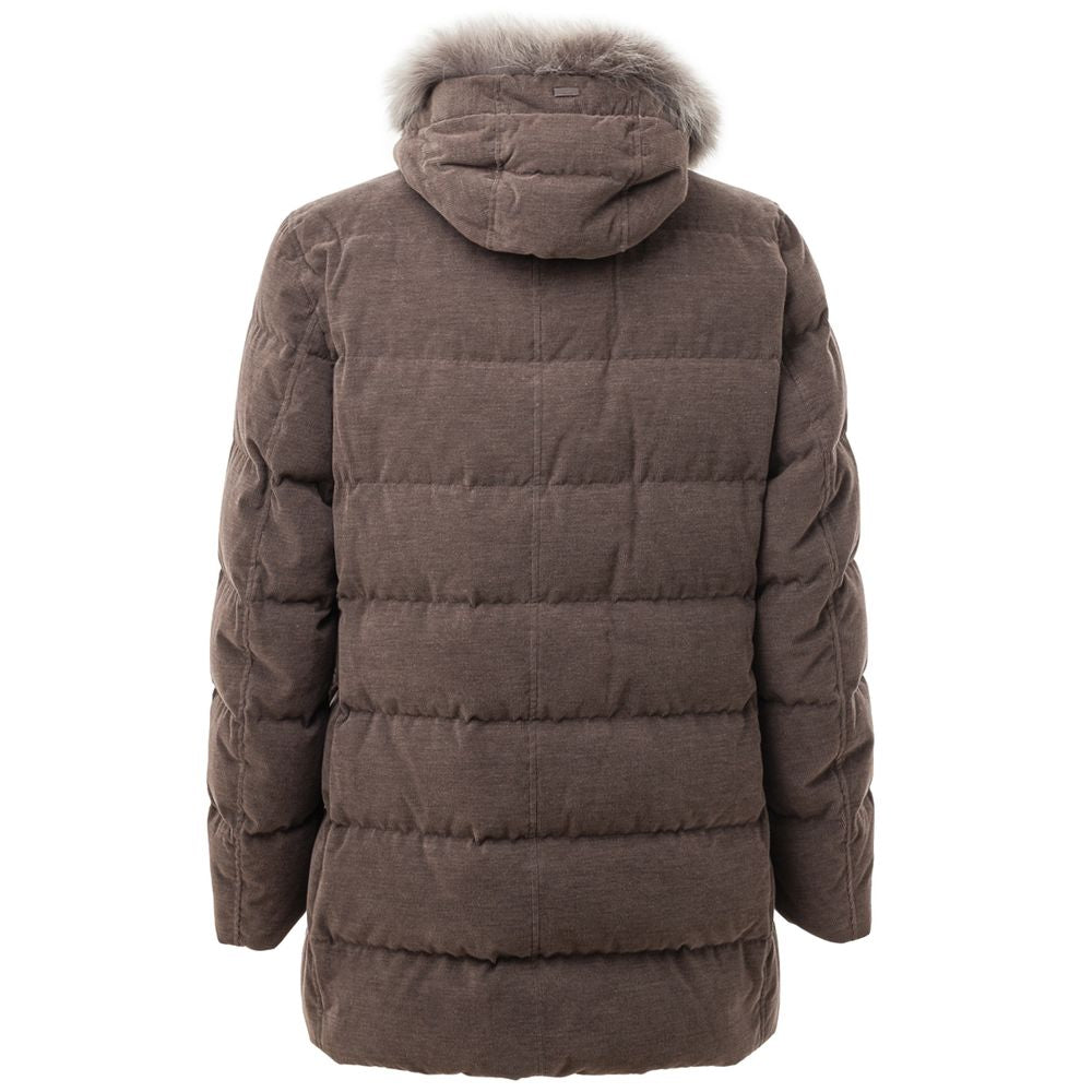 Herno Braune Baumwolljacke