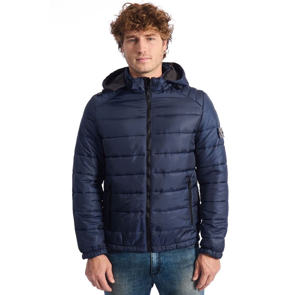 Baldinini Trend Blaue Polyester Herren Jacke