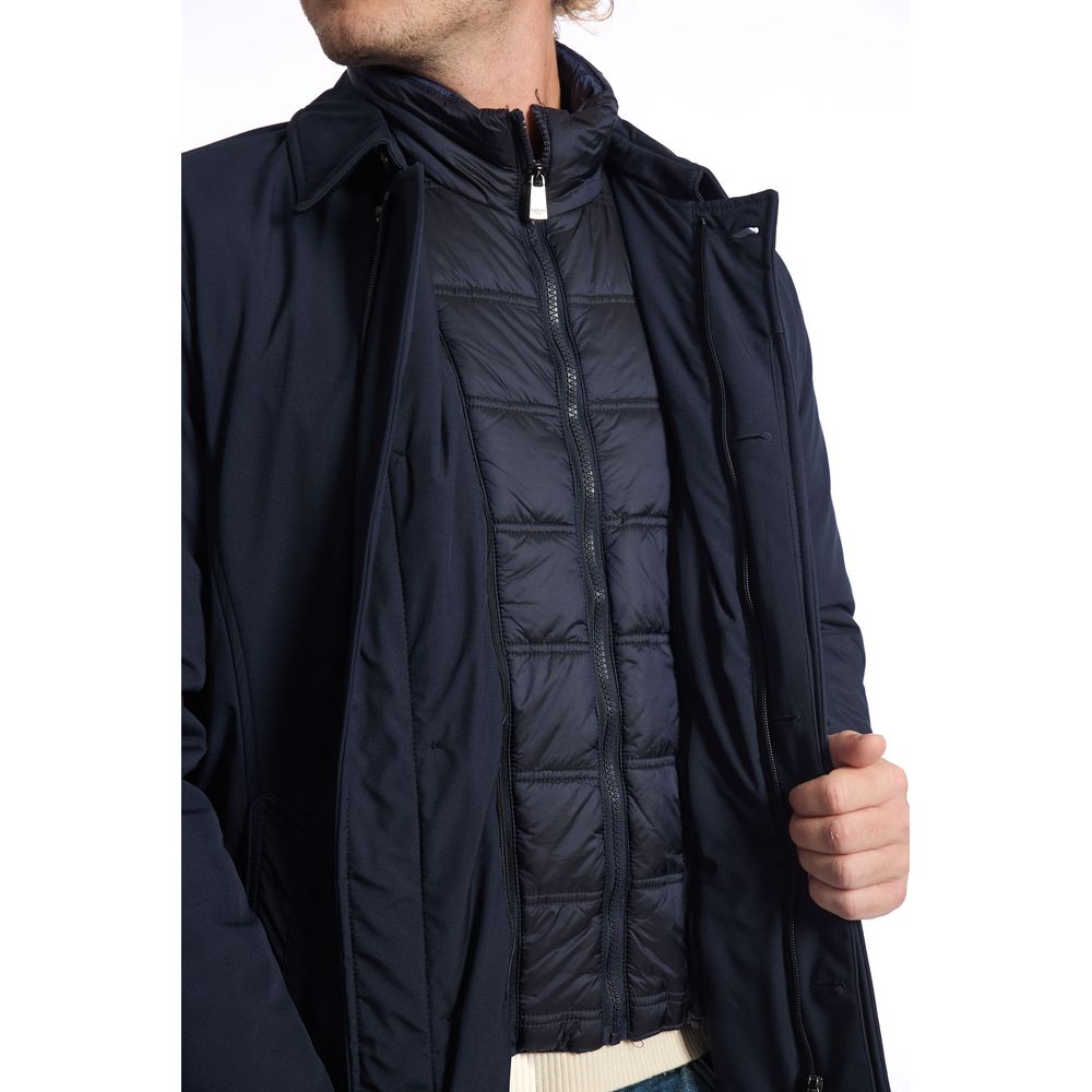 Baldinini Trend Blaue Polyester Herren Jacke