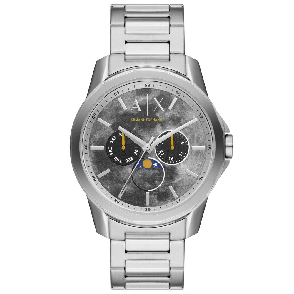 Armani Exchange Silberne Herrenuhr