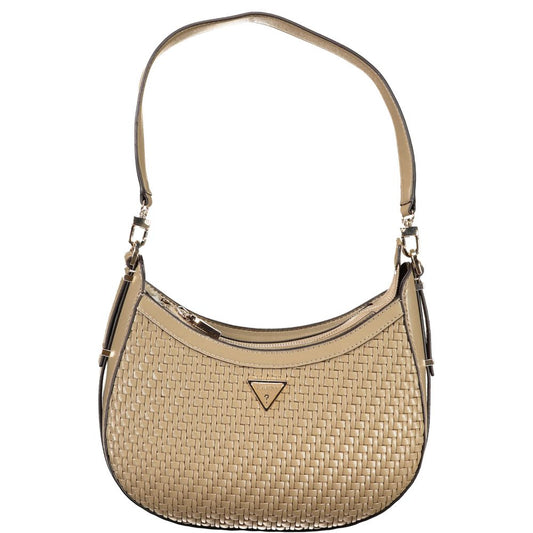 Guess Jeans Beige Polyethylen Handtasche