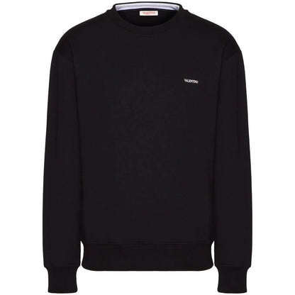 Valentino Schwarzer Baumwollpullover