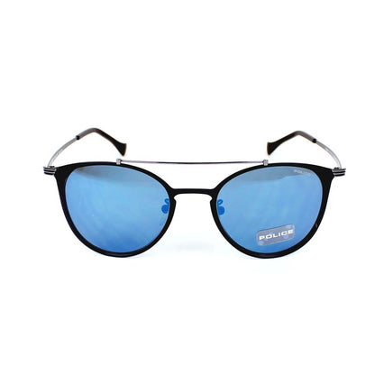 Police Schwarze Metall-Sonnenbrille