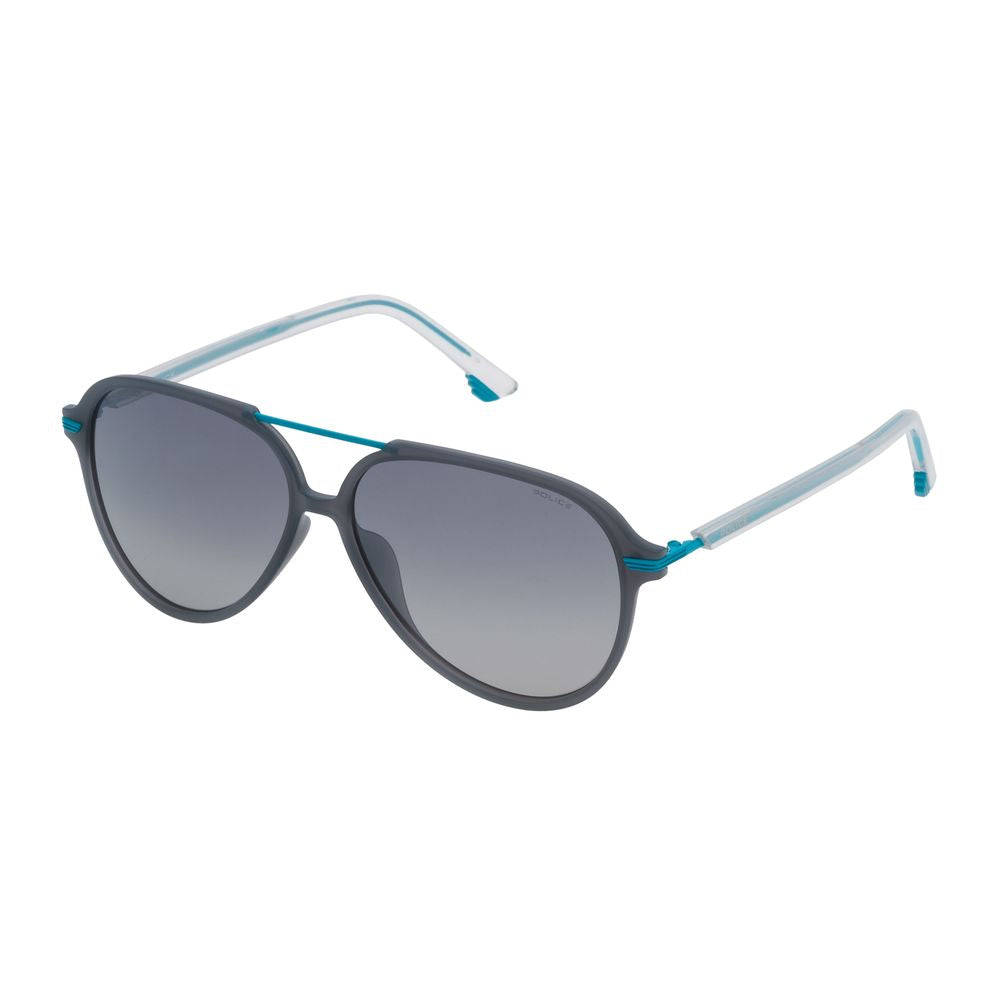 Police Blaue Metall-Sonnenbrille