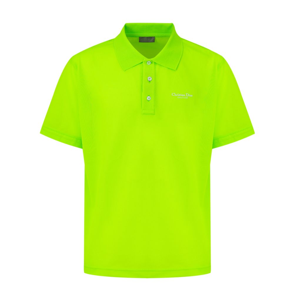 Dior Grünes Baumwoll-Poloshirt