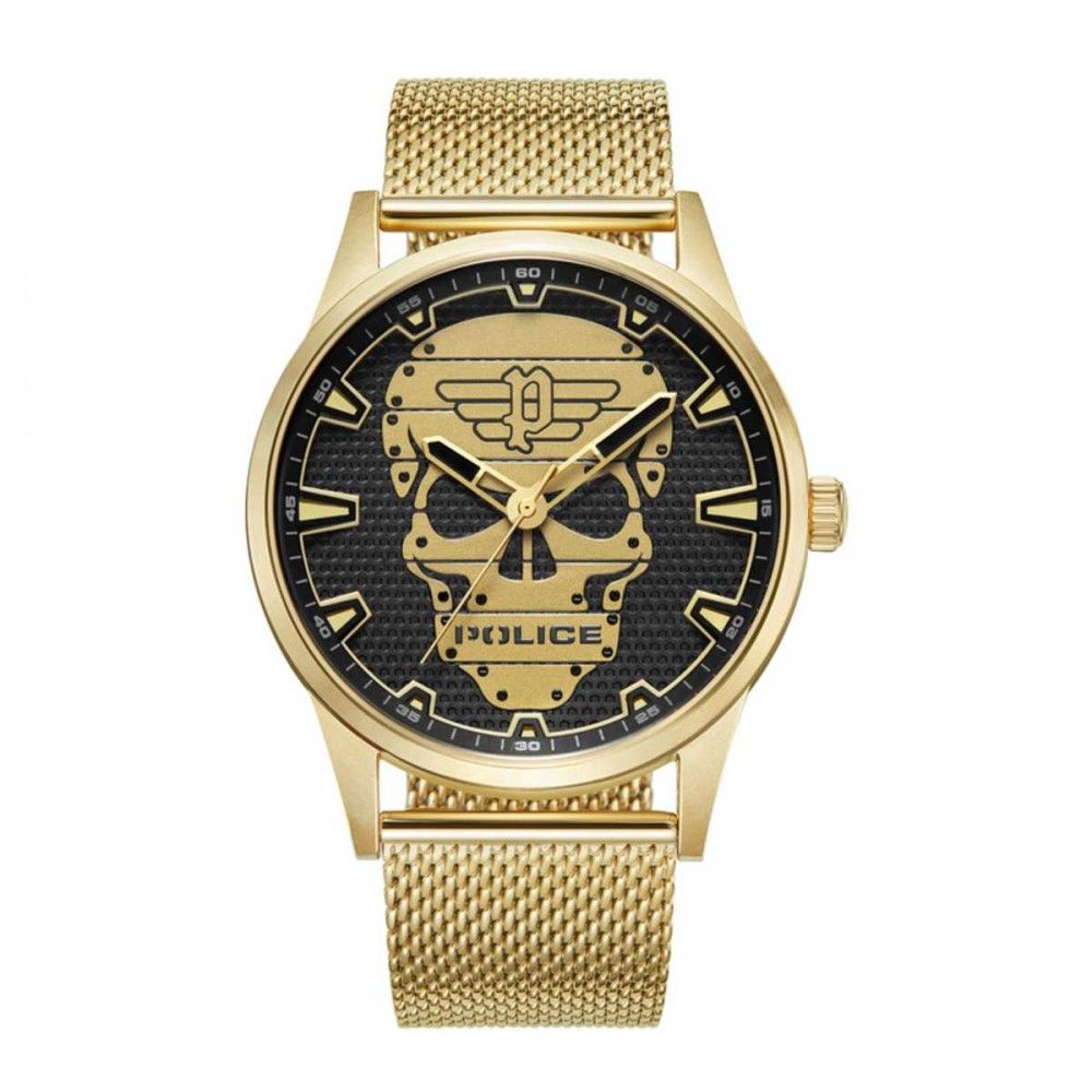 Police Gold-Edelstahl-Uhr