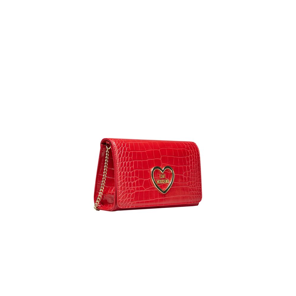 Love Moschino Rote Polyethylen Frauen Crossbody Tasche