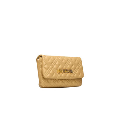 Love Moschino Gold Polyethylen Frauen Crossbody Tasche