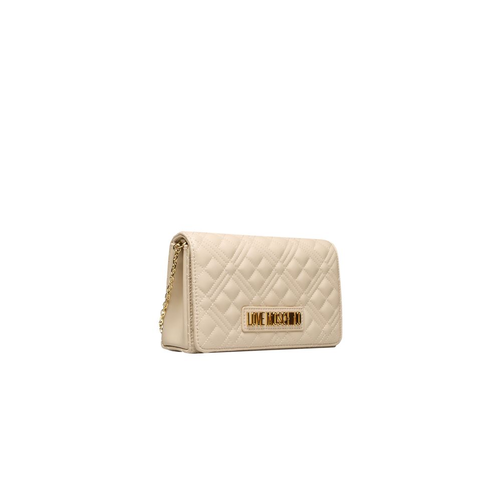 Love Moschino Beige Polyethylen Frauen Crossbody Tasche