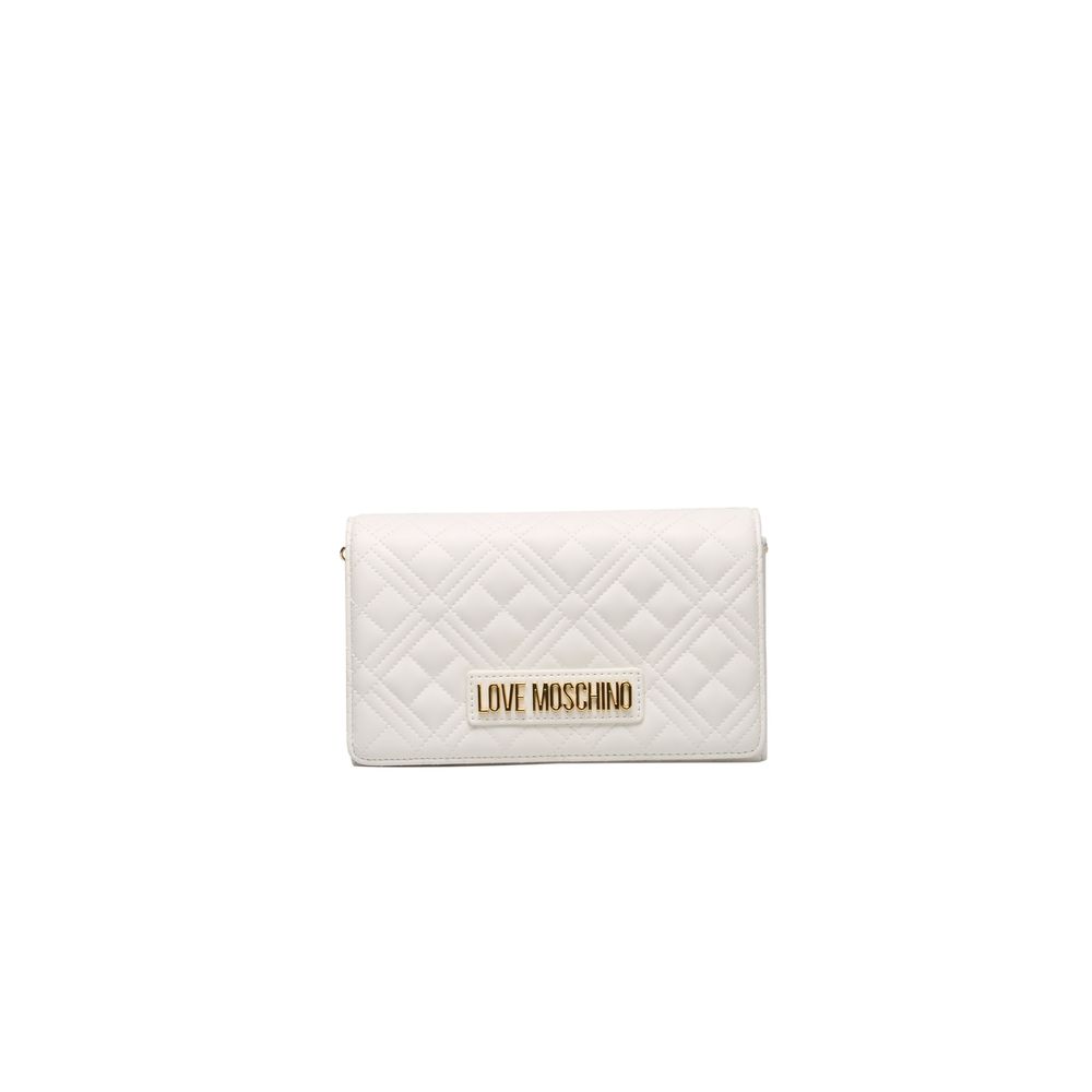 Love Moschino Weiße Polyethylen Frauen Crossbody Tasche