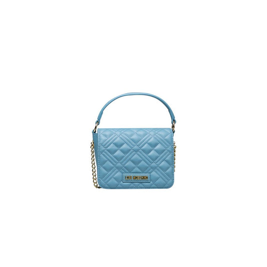 Love Moschino Hellblau Polyethylen Frauen Handtasche