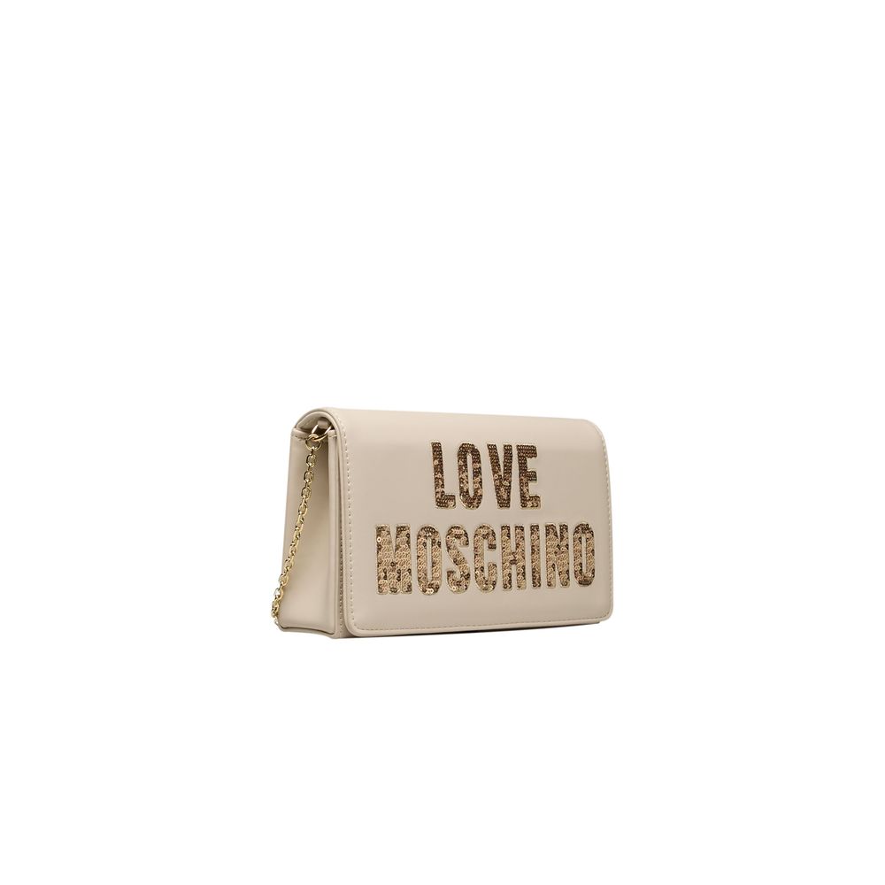 Love Moschino Beige Polyethylen Frauen Crossbody Tasche