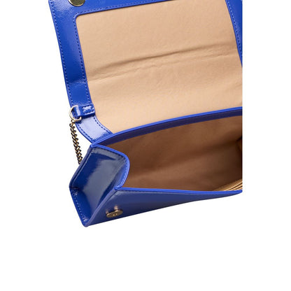 Love Moschino Blau Polyethylen Frauen Crossbody Tasche