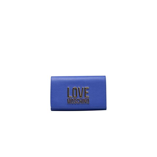 Love Moschino Blau Polyethylen Frauen Crossbody