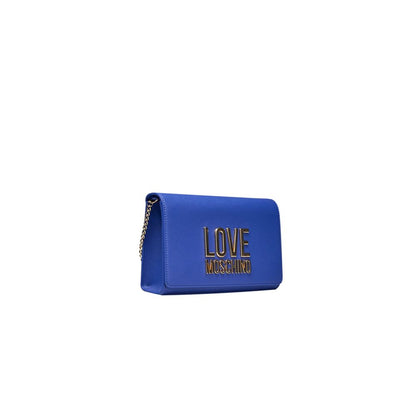 Love Moschino Blau Polyethylen Frauen Crossbody