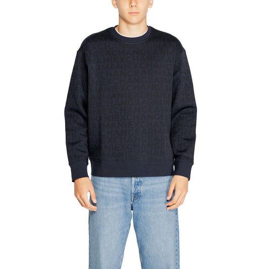 Armani Exchange Blauer Baumwollpullover