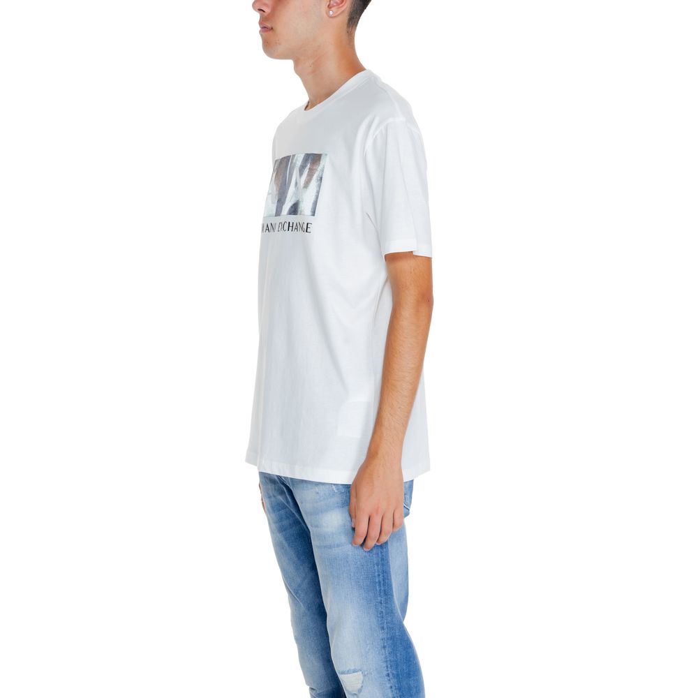 Armani Exchange T-Shirt aus weißer Baumwolle