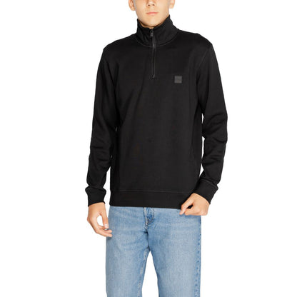 Hugo Boss Schwarzer Baumwollpullover