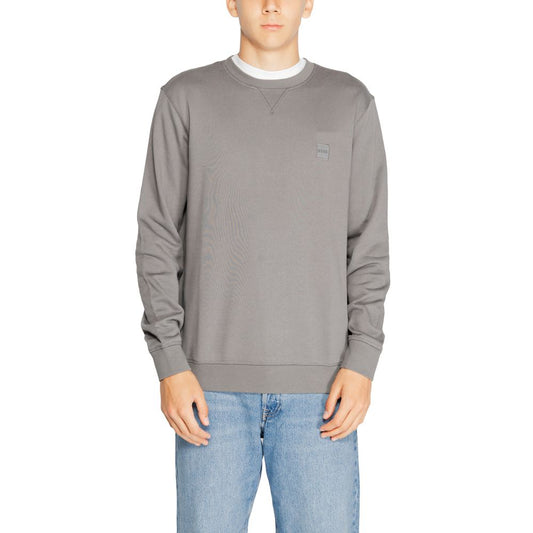 Hugo Boss Grauer Baumwollpullover