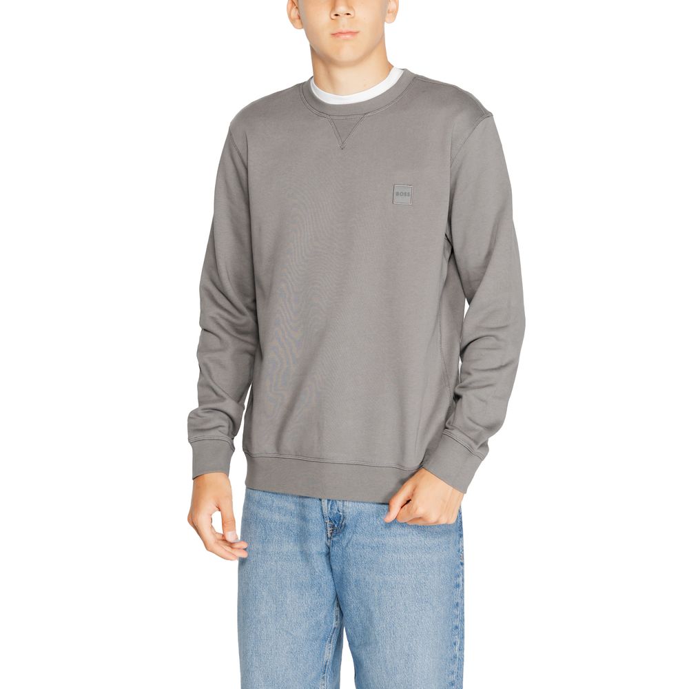 Hugo Boss Grauer Baumwollpullover