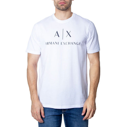 Armani Exchange T-Shirt aus weißer Baumwolle