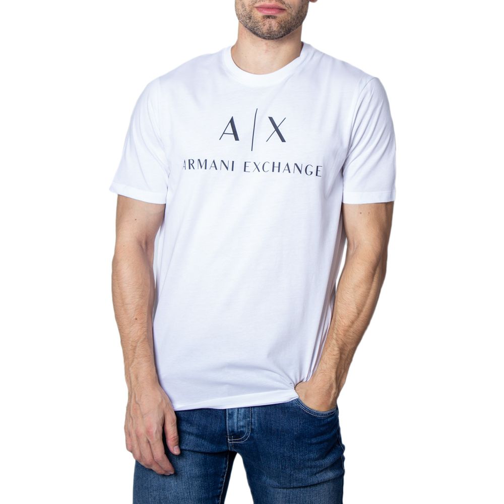 Armani Exchange T-Shirt aus weißer Baumwolle