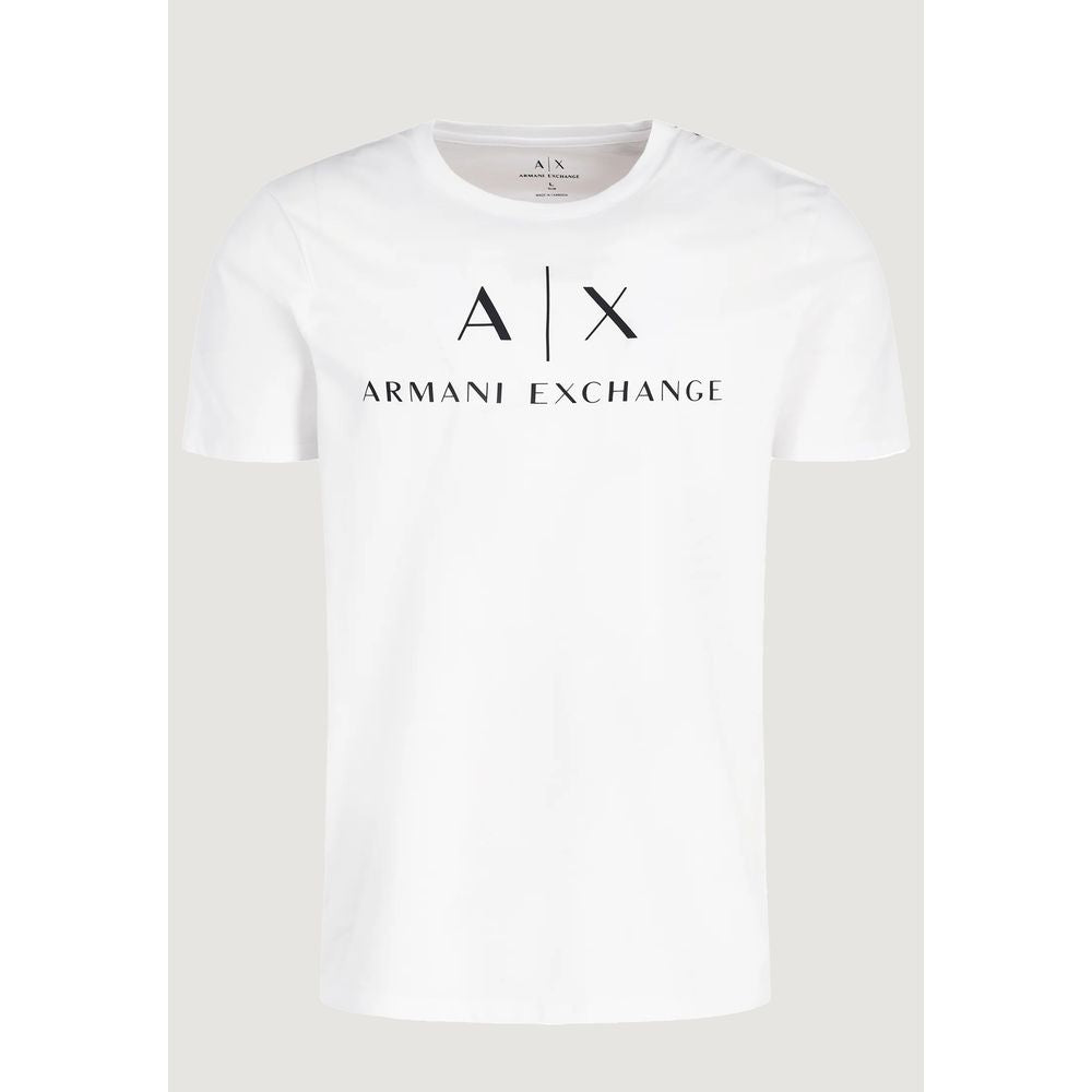 Armani Exchange T-Shirt aus weißer Baumwolle