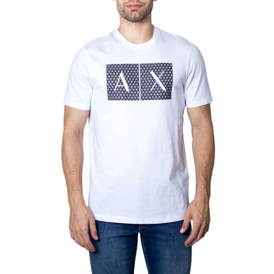 Armani Exchange T-Shirt aus weißer Baumwolle