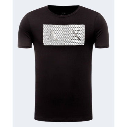 Armani Exchange Schwarzes T-Shirt aus Baumwolle