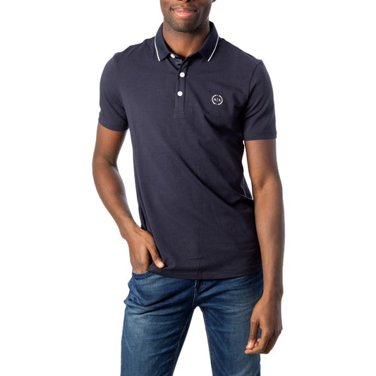 Armani Exchange Blaues Baumwoll-Poloshirt