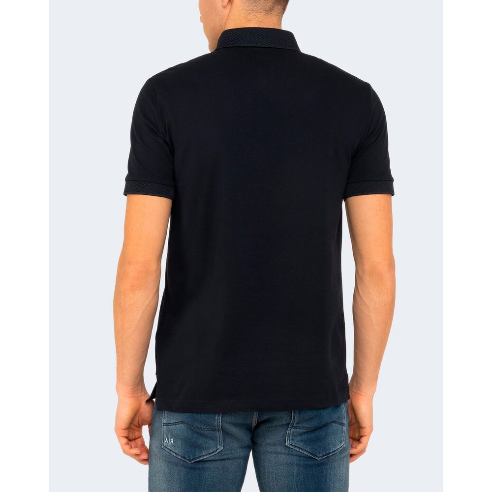 Armani Exchange Blaues Baumwoll-Poloshirt