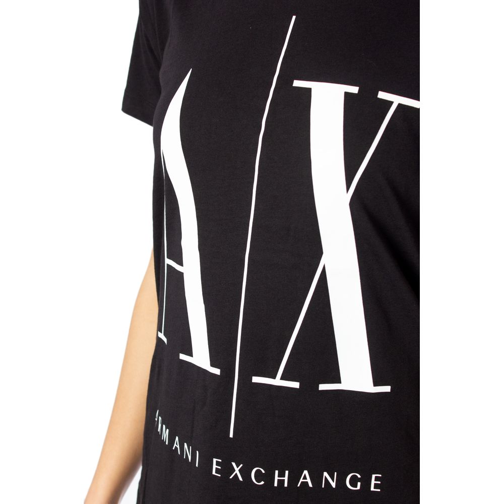 Armani Exchange Schwarze Baumwolle Tops & T-Shirt