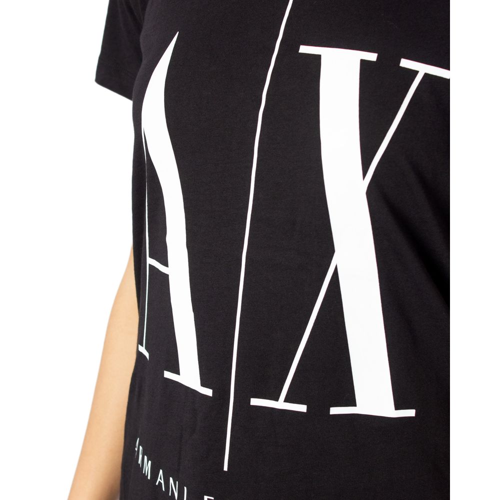 Armani Exchange Schwarze Baumwolle Tops & T-Shirt